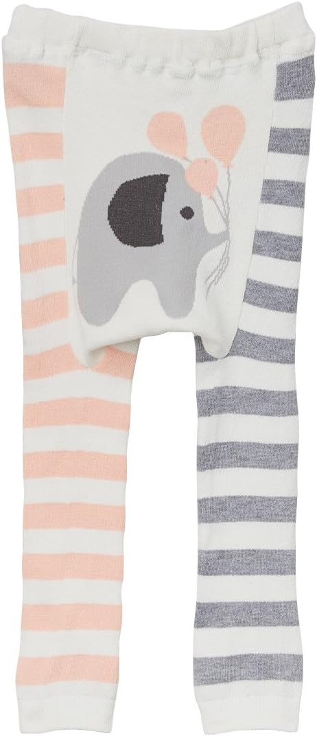 Doodle Pants Leggings Blue Rainbow Pink Elephant 10 words