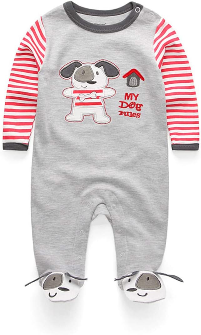 Kiddiezoom Baby Boys Soft Cotton Romper