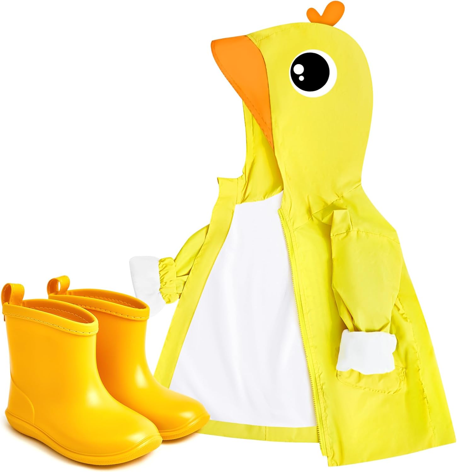 Halloween Costume Toddler 2 Pcs Toddler Raincoat Rain Boots Set