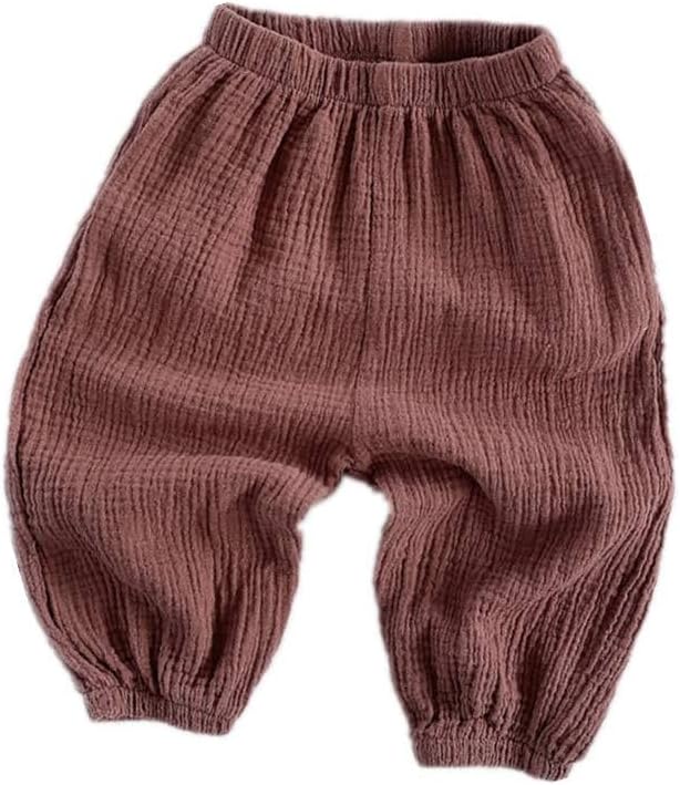 stackable lightweight soft comfortable Linen Pants for Kids