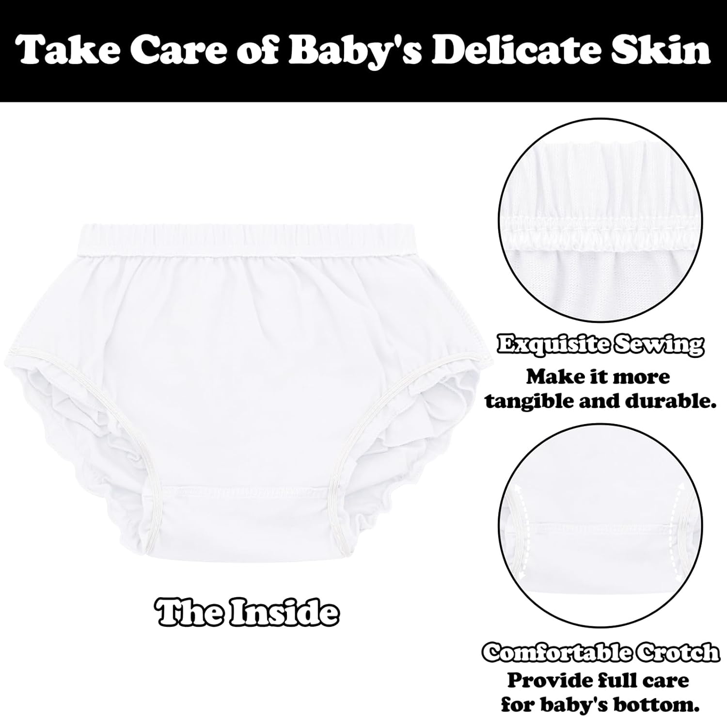 Soft Comfortable Baby Bloomers for Toddlers Girls