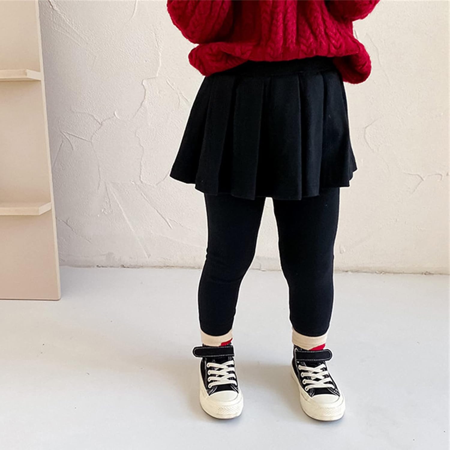 Ruffle Tutu Skirt for Toddlers - Stretchy Thermal Tights