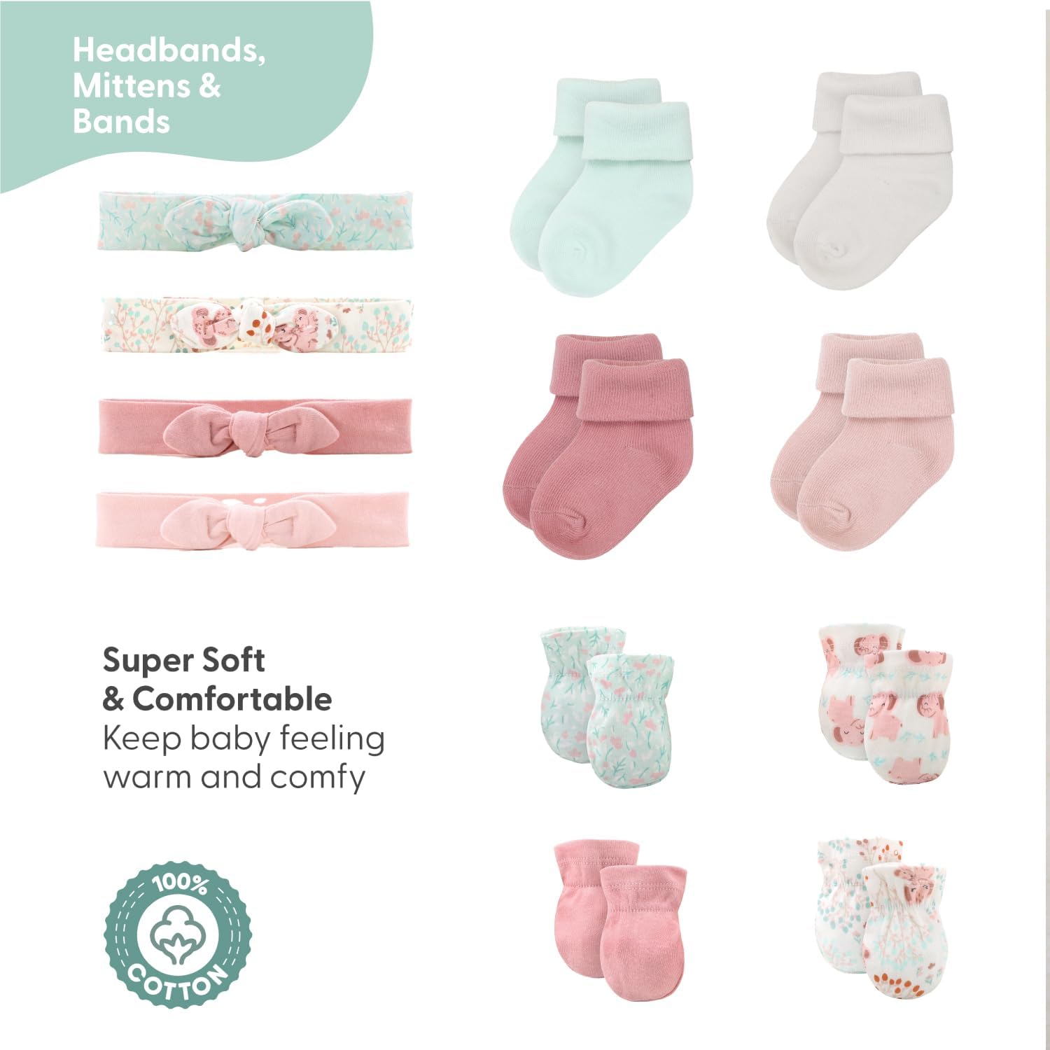 Perfect Layering Set for Little Girls - Floral Elephant Design
