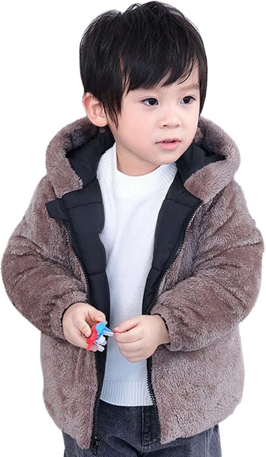 Zoo Animal Design Two-Sided Toddler Winter Jacket