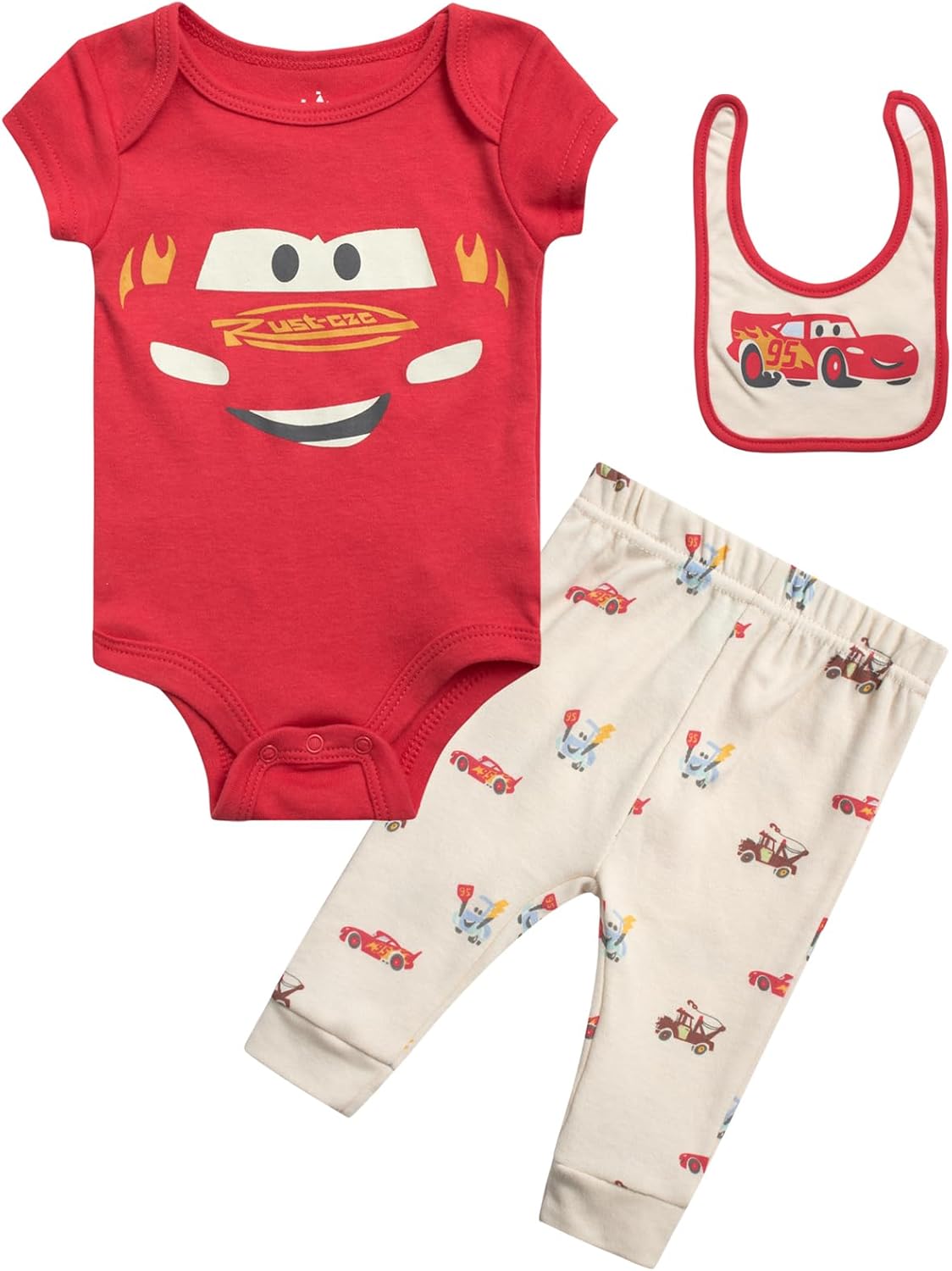 Disney Baby Boys Outfit Set - 3 Piece Newborn Essentials