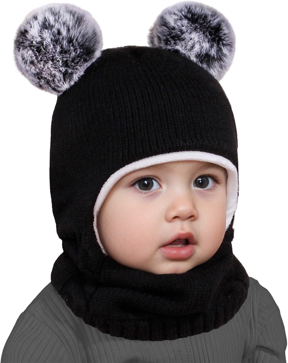 Perfect Winter Gift for Toddlers Knit Warm Hats Scarves Set