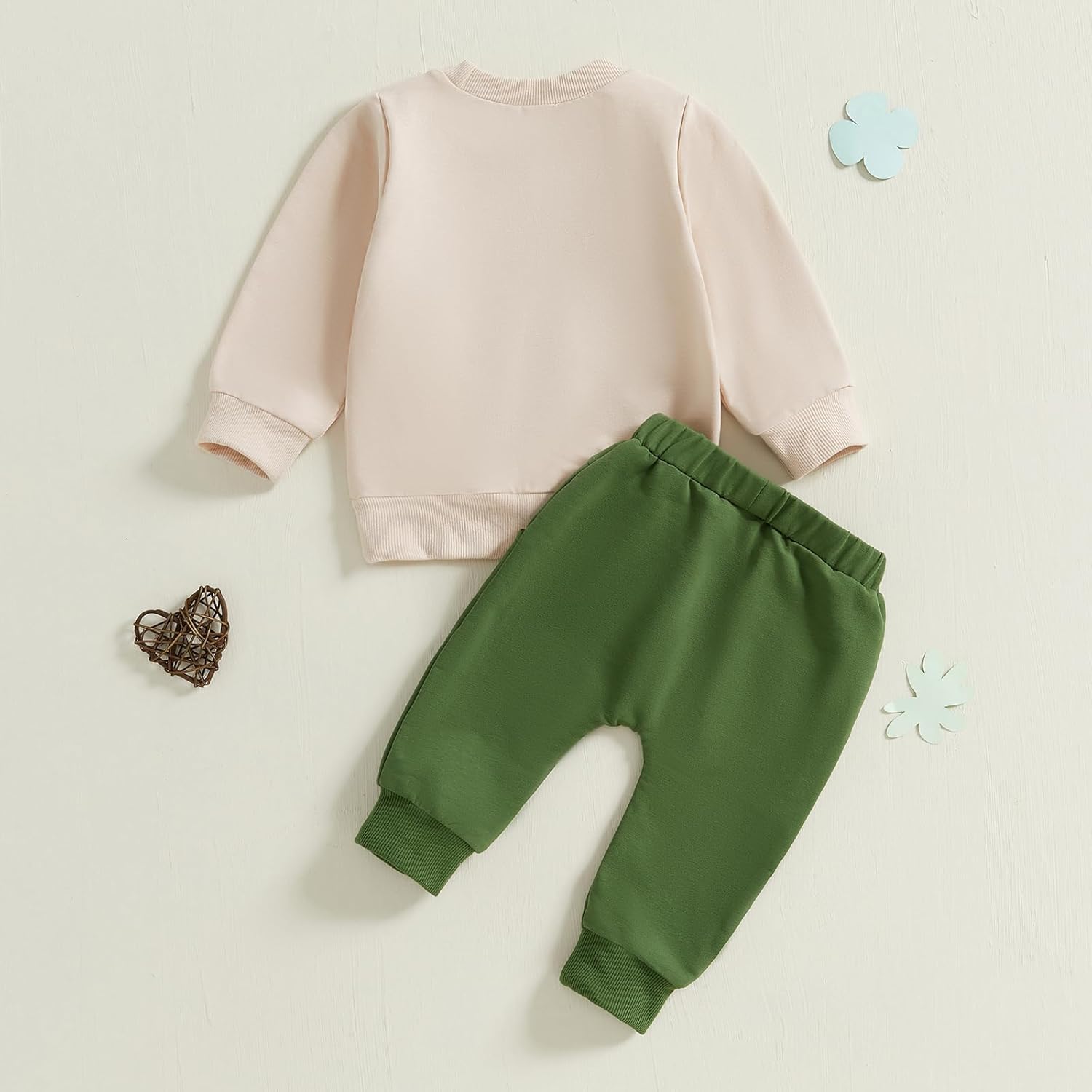 Amnnchya Toddler St Patricks Day Character Set with Shamrock Sweater Pants