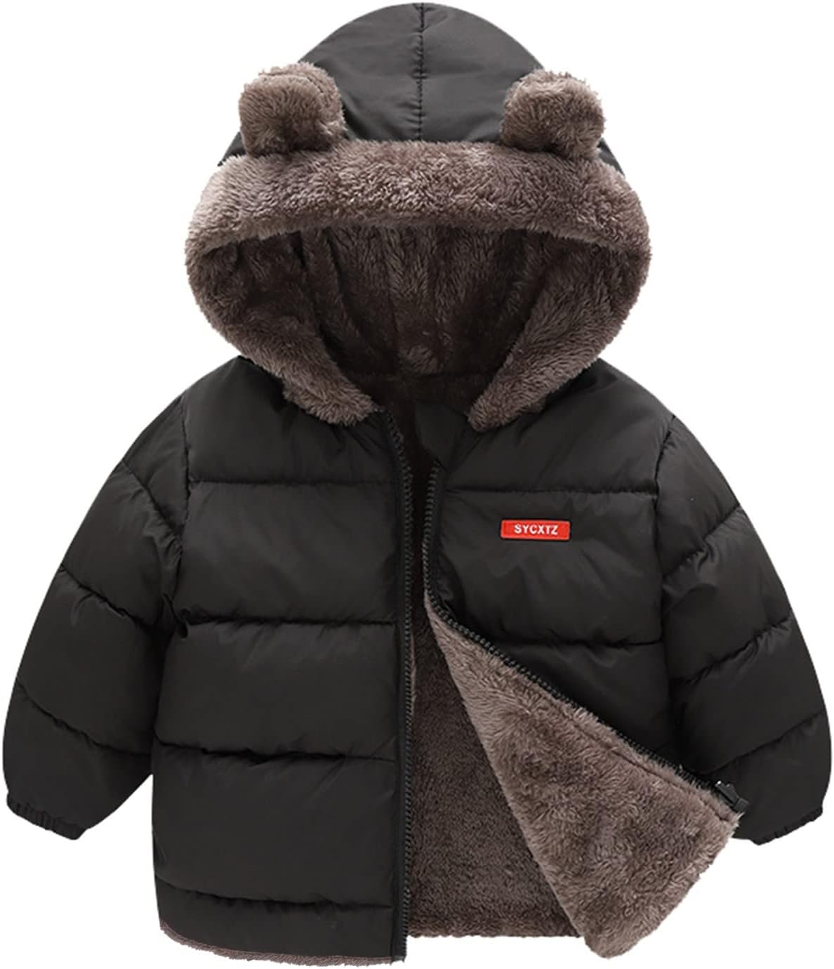 Zoo Animal Design Two-Sided Toddler Winter Jacket