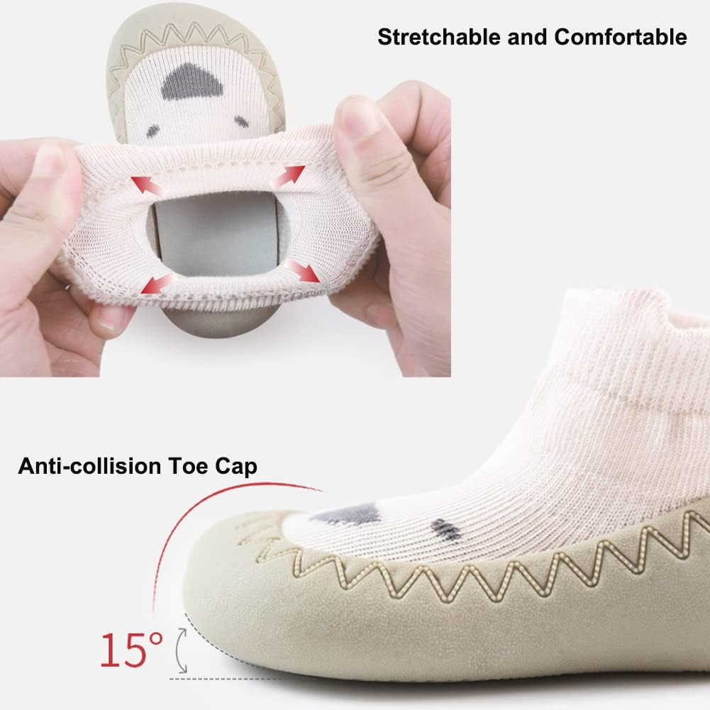 ExegaweBaby Exuberance Cartoon Non-Slip Sock Shoes