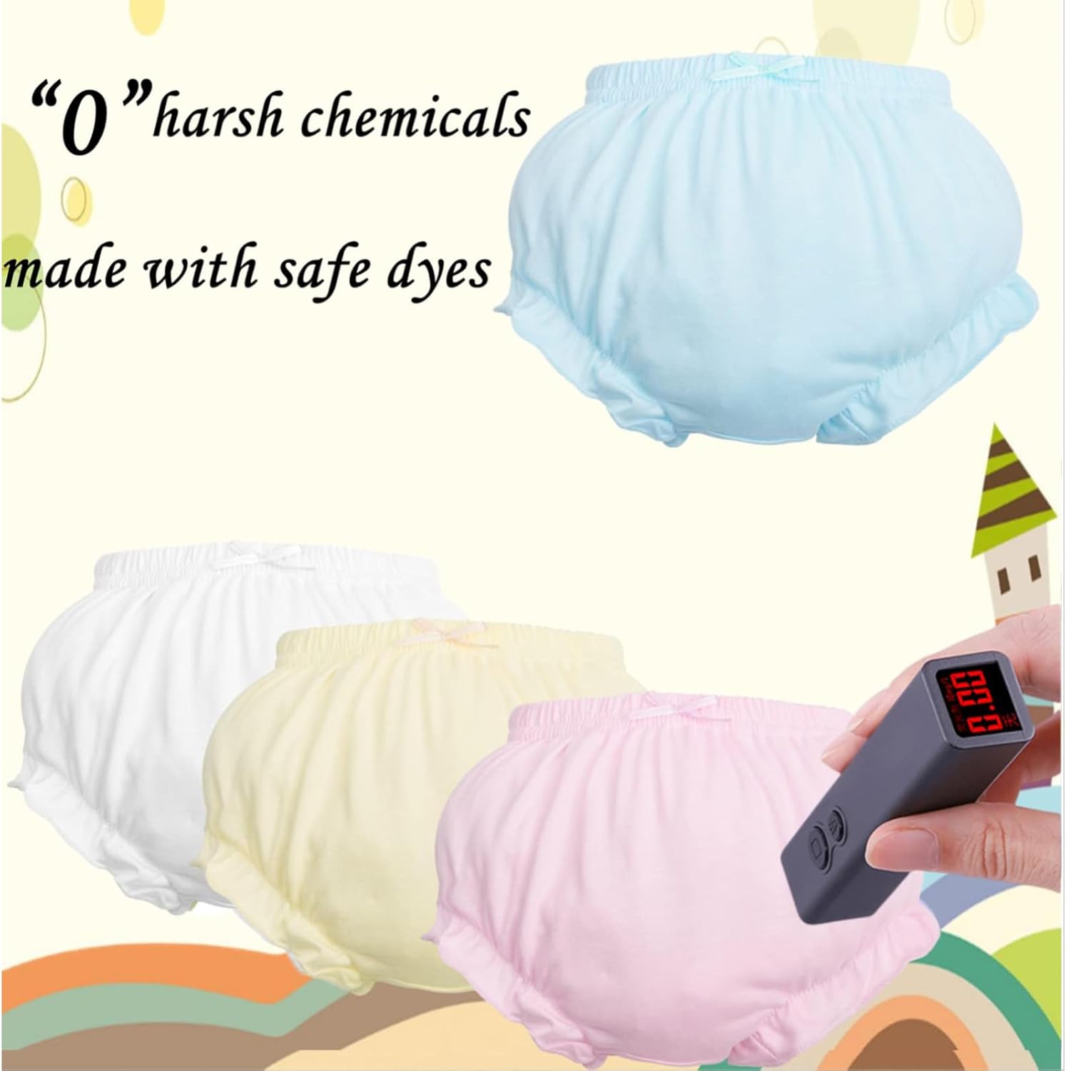 Baby Bloomers Diaper Cover for Toddler Girls Soft Safe