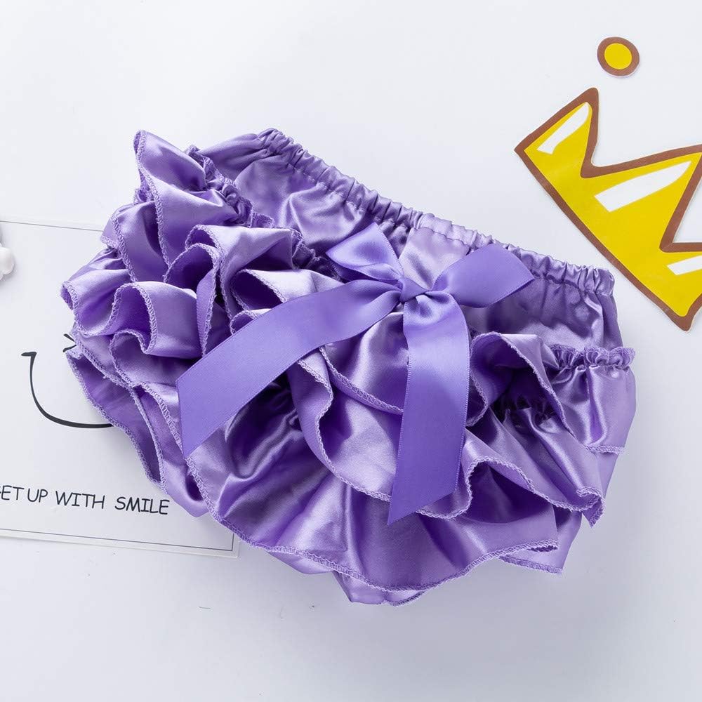 Comfortable Bowknot Ruffle Diaper for Toddler Girls