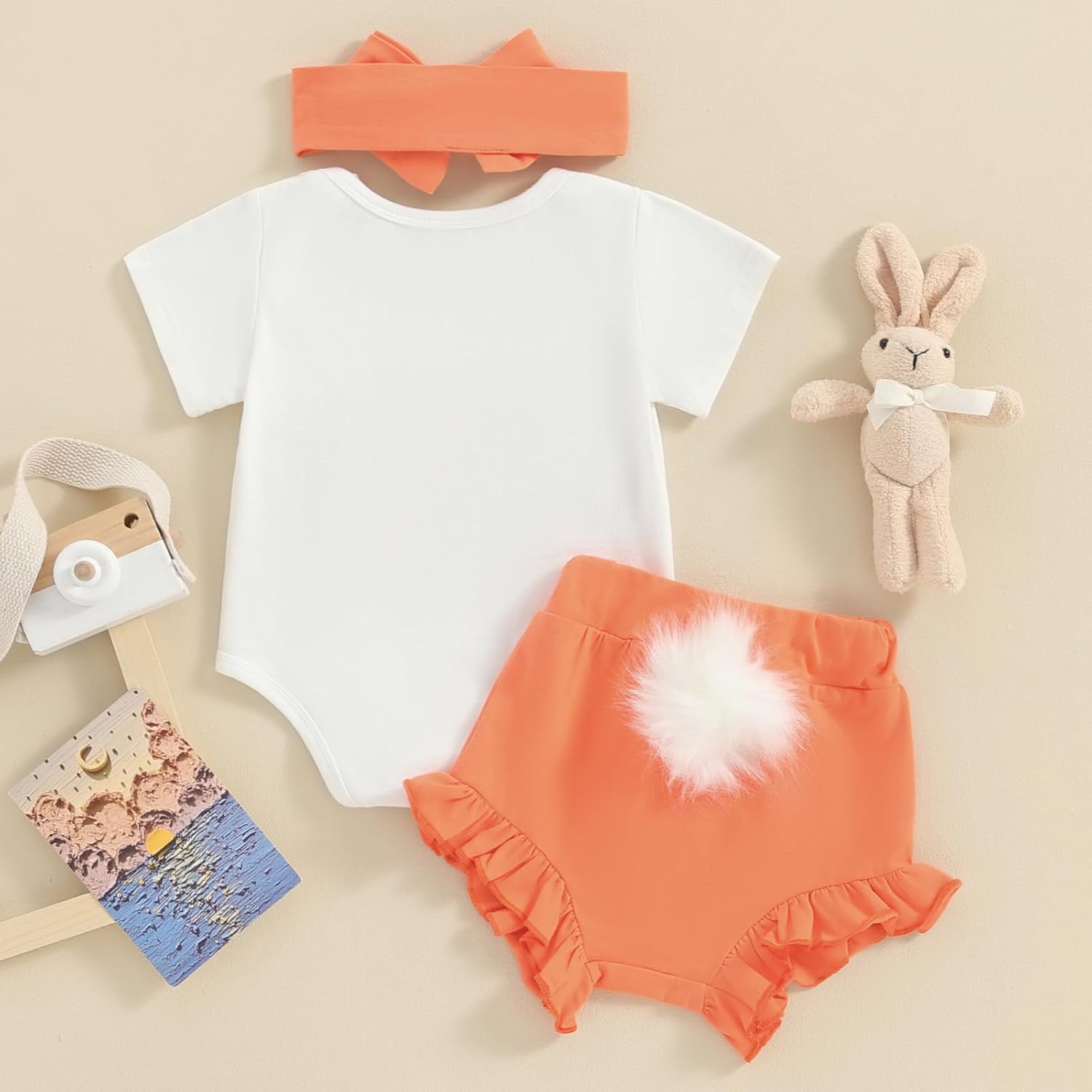 Easter Bunny Romper Set for Baby Girls