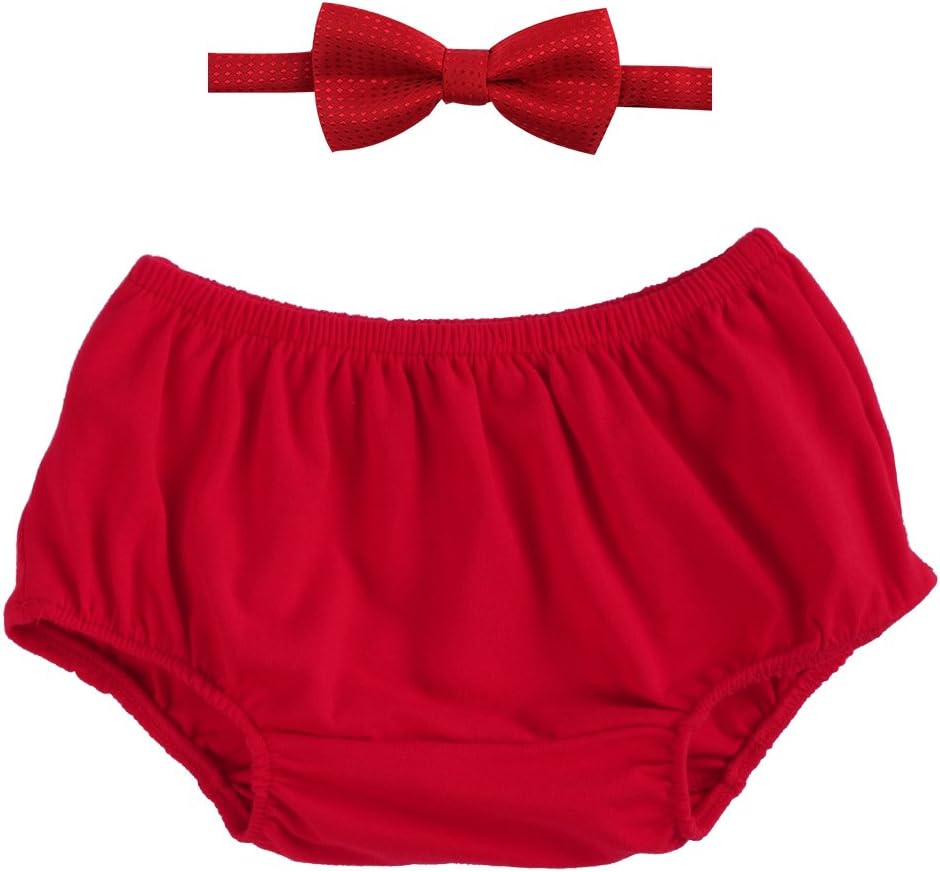 OBEEII Superhero Super Fashion first birthday boys Bow Tie Bloomers