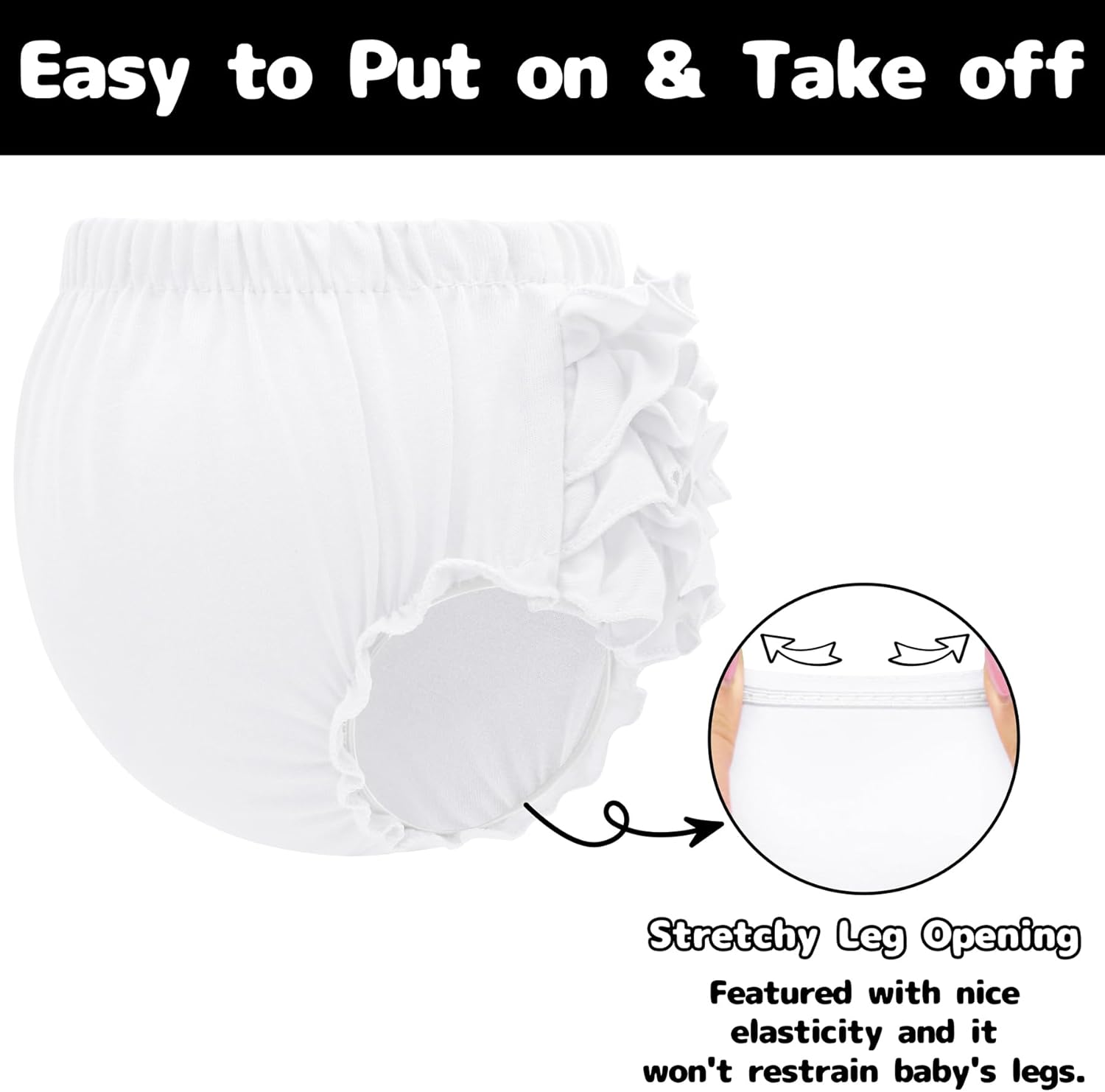 Perfect Fit Puff Ruffle Diaper Unused