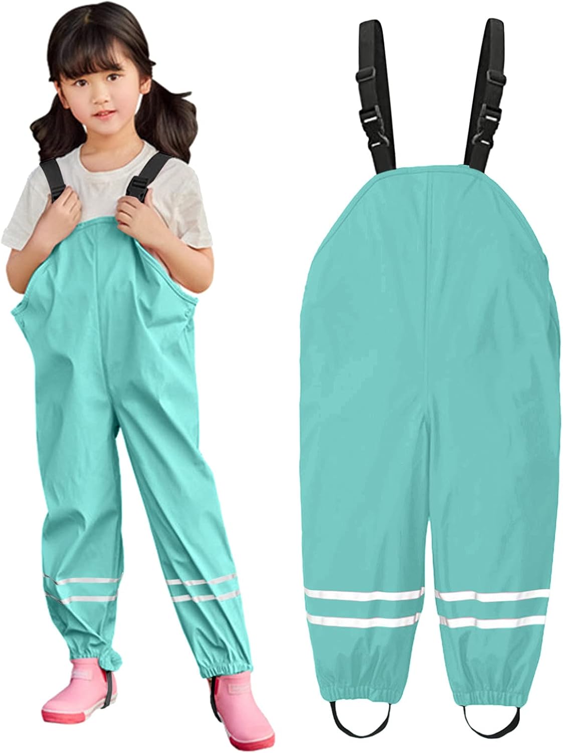 ToddlBy Waterproof Rain Pants for Toddlers - Reliable Breathable Safe