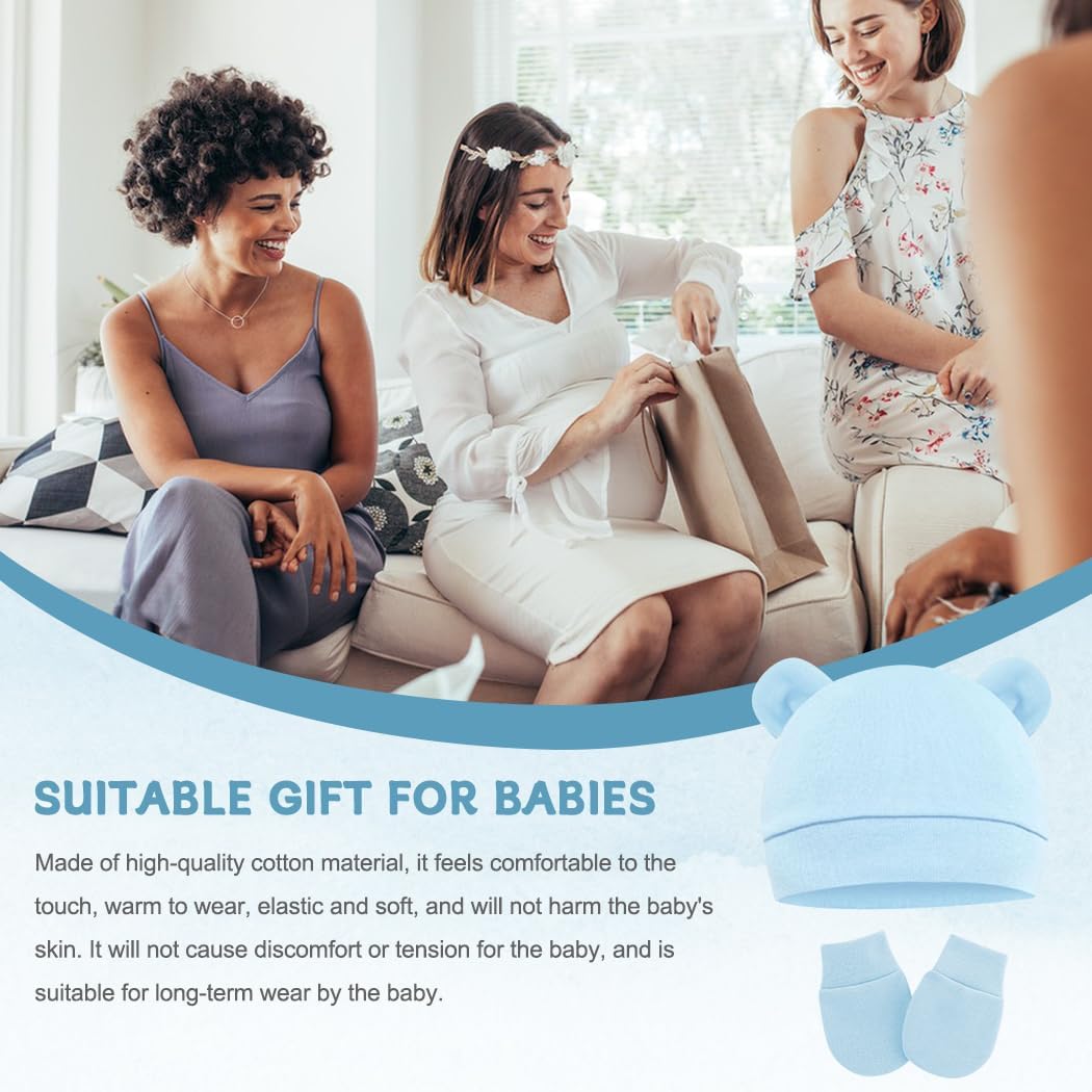 Soft Stretchy No-Scratch Baby Mittens for Newborns Made in USA