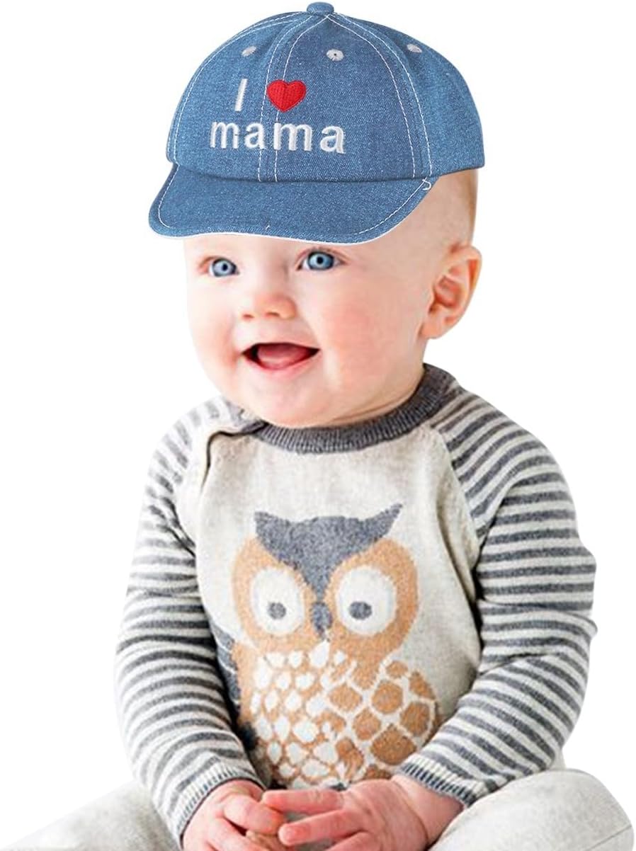 Stylish Toddler Duck Tongue Denim Hat for Boys Girls - Lightweight Sun Protection