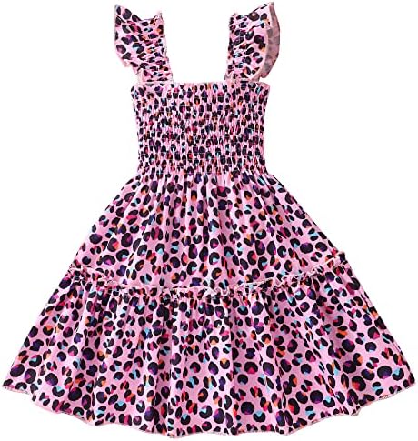 Tkria Little Girls Summer Ruffle Sleeve Sundress