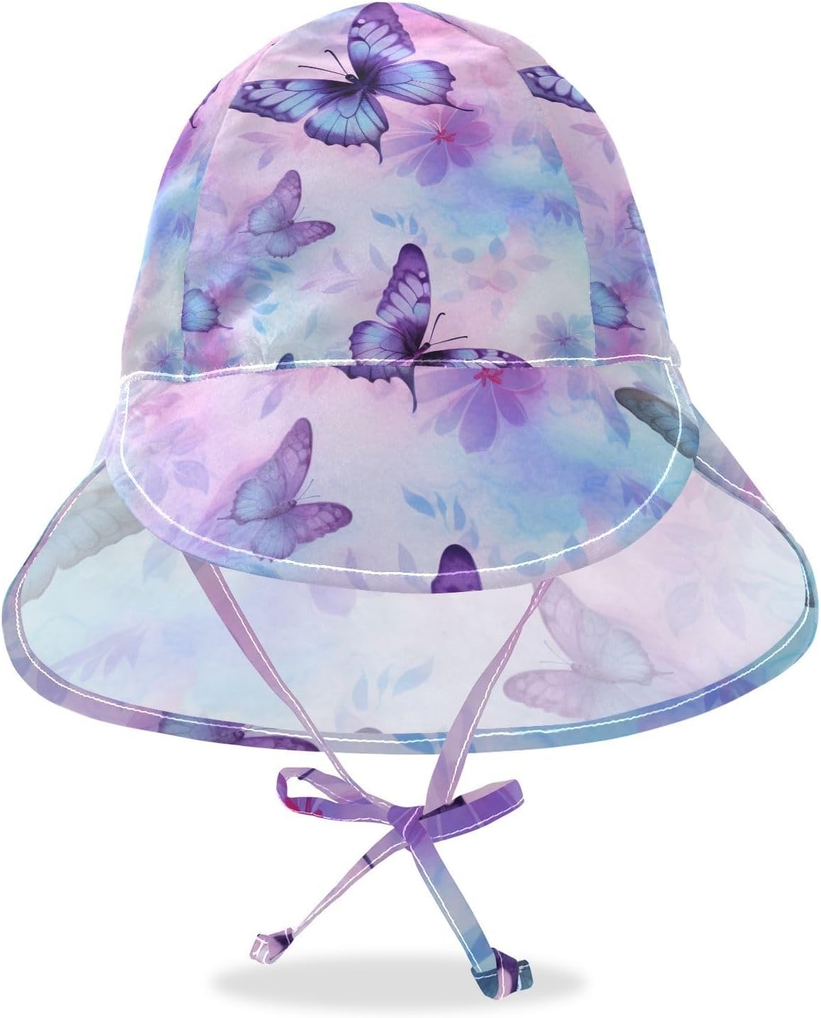 J JOYSAY Baby Toddler Purple Spider sun hat UPF 50