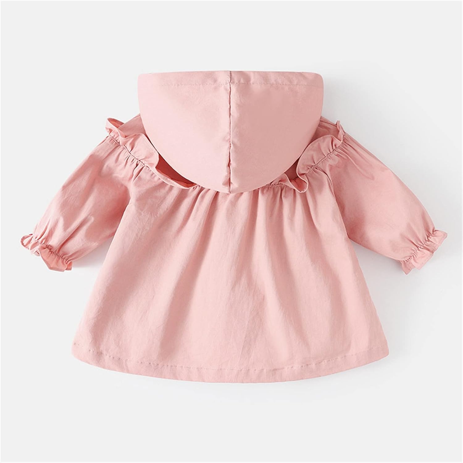 Childrens rain jackets in ruffled print waterproof and stylish for kids