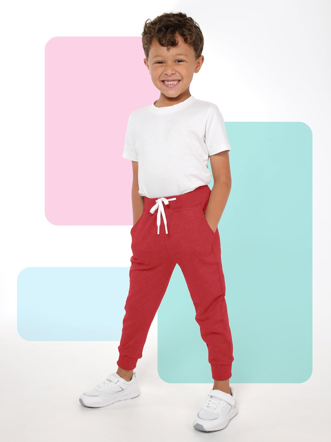 Resinta 3-Pack Toddler Boys Active Jogger Pants