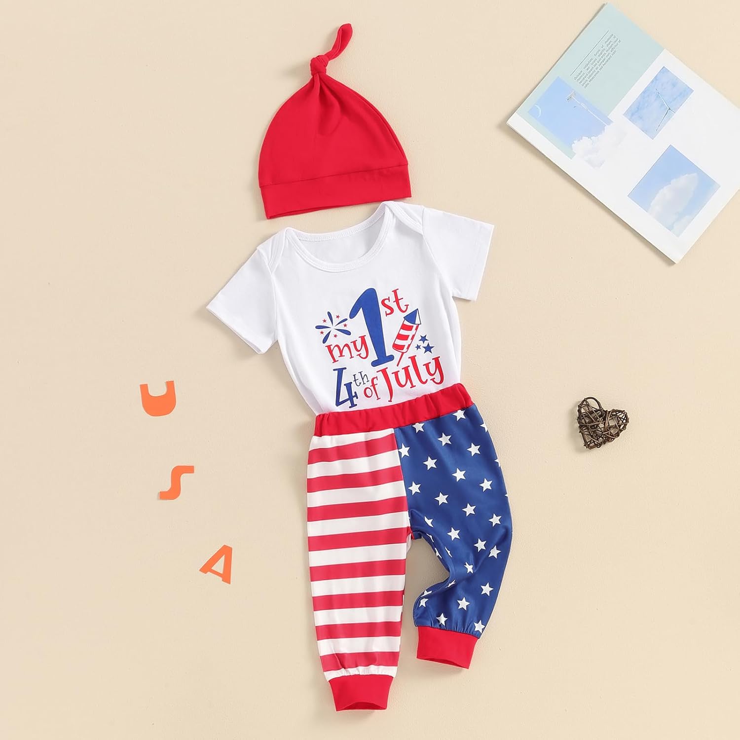 Perfect 4th Of July Baby Outfit For Boys All American