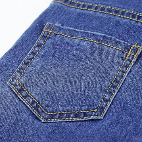 KIDSCOOL SPACE Baby Little Girls Washed Denim Jeans