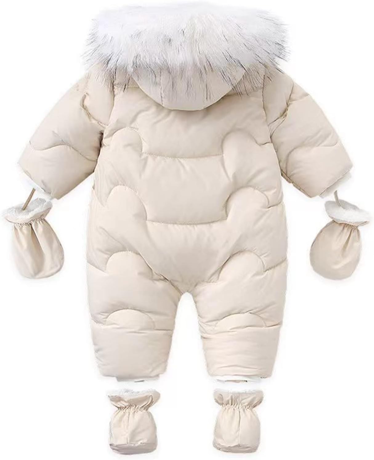 Baby Toddler Winter Thick Snowsuit with Hood and Gloves