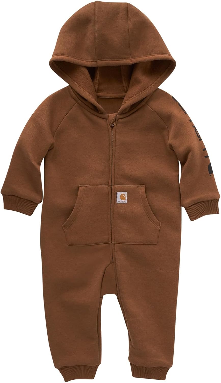 Carhartt Baby Boys Long-Sleeve Zip-Front Hooded Coverall