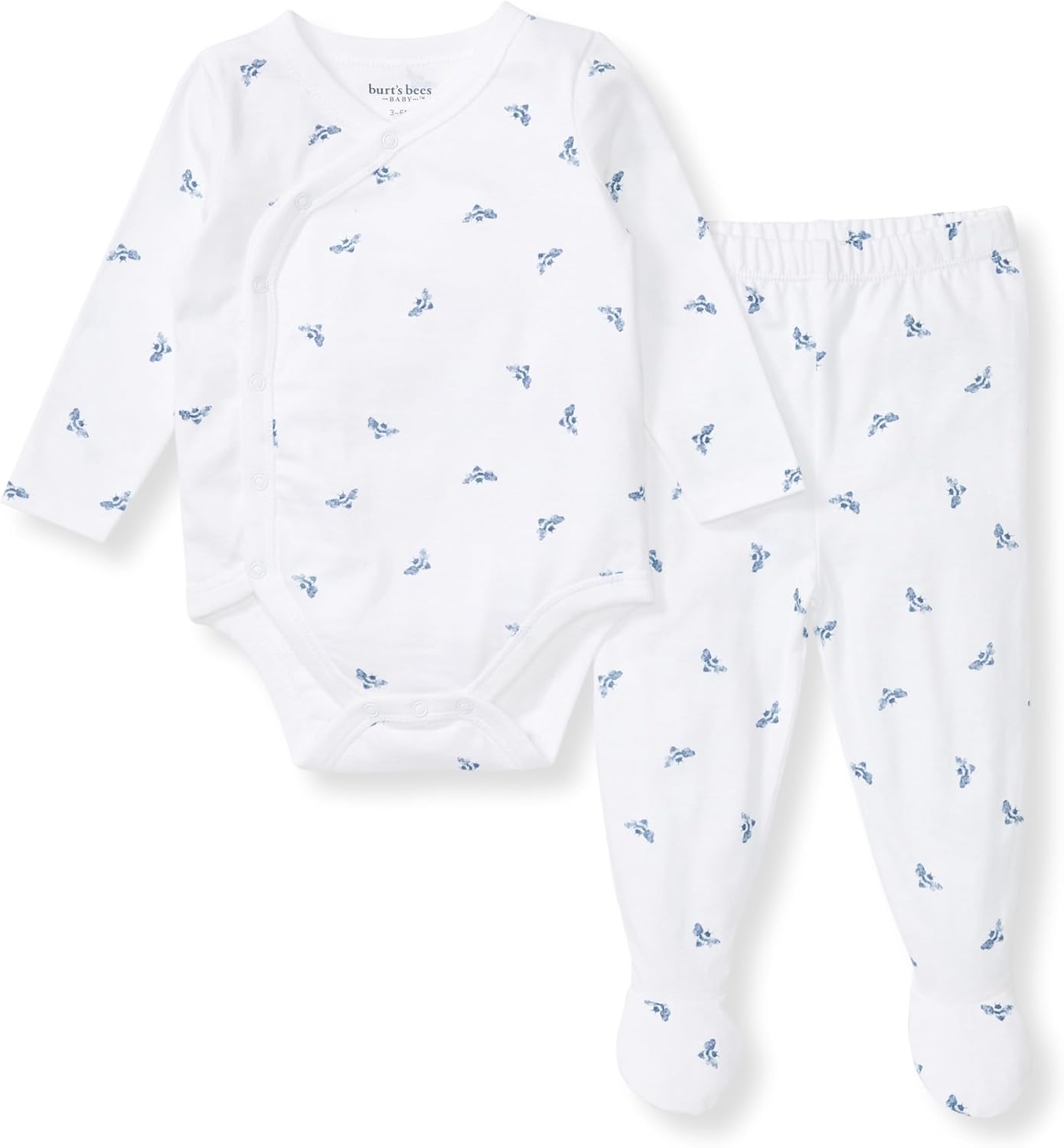 Burts Bees Baby Unisex Bodysuit and Pant Set