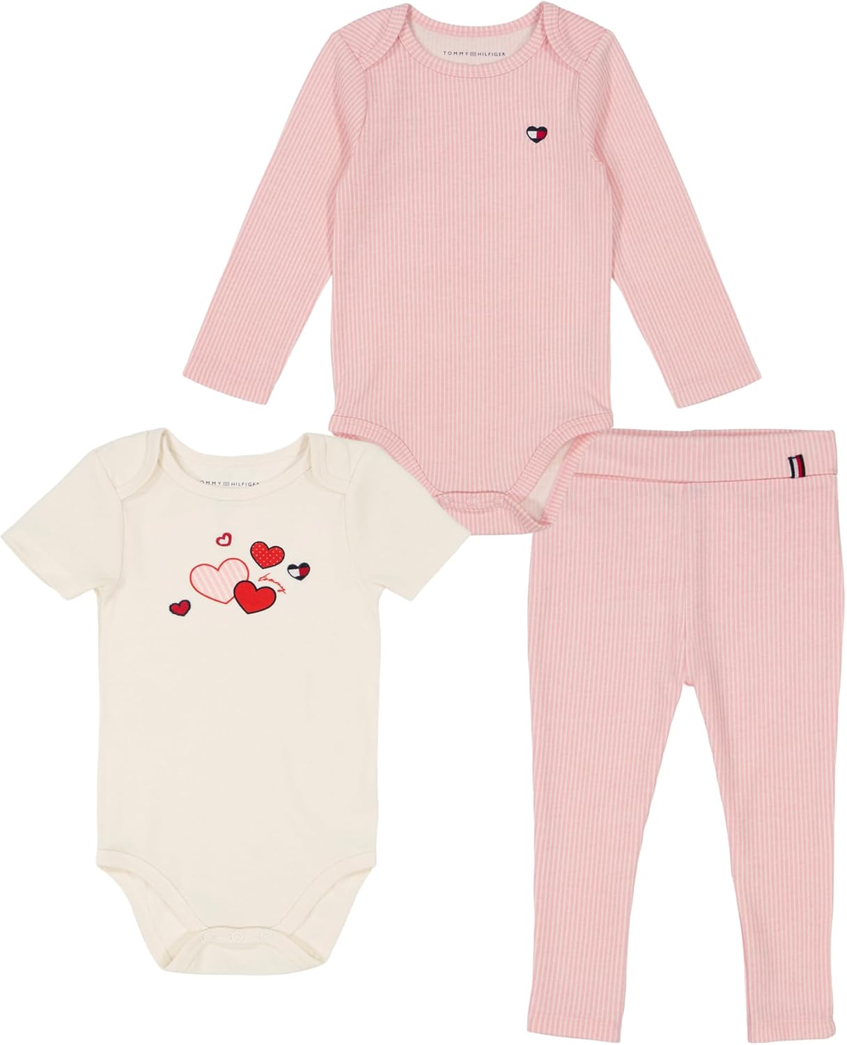 Tommy Hilfiger Baby Girl 2-Piece Creepers and Pants Set