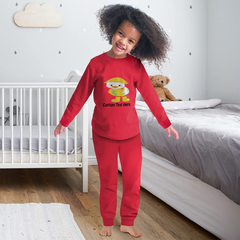Cute Rascals Custom Boy Girl Cotton Toddler Pajama Set Snug Fit Stripes Grey