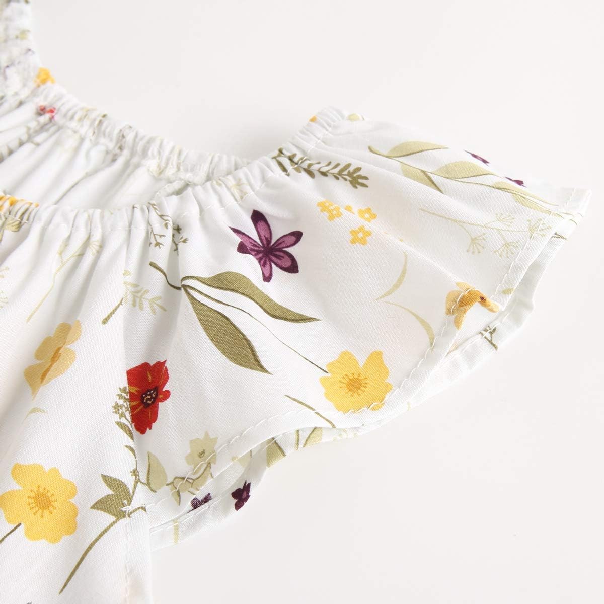 Sanlutoz Summer Baby Girl Clothing Set Floral Cotton Top and Bloomers