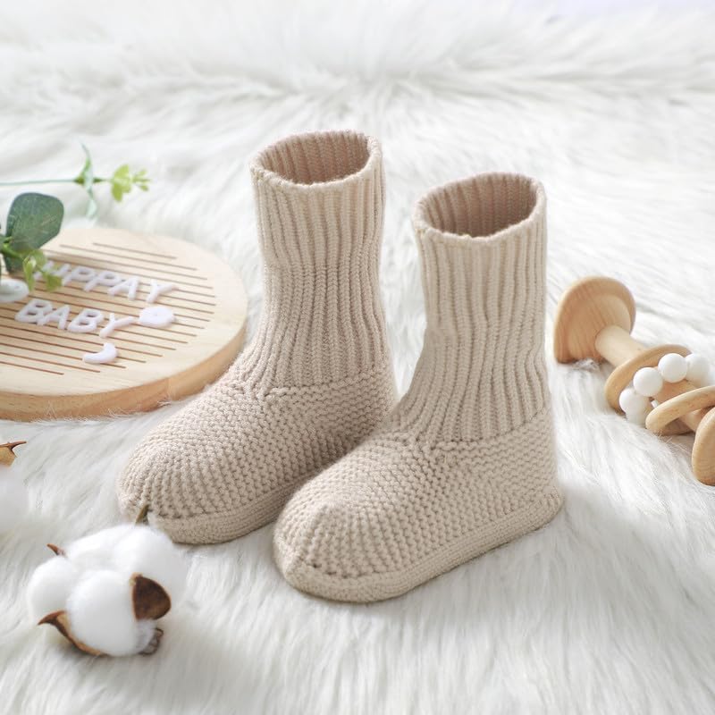 Crib Booties for Newborns Non-Slip Stay-On Crib Shoes