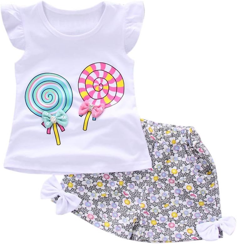 Patchwork T-Shirt Shorts Set for Kids