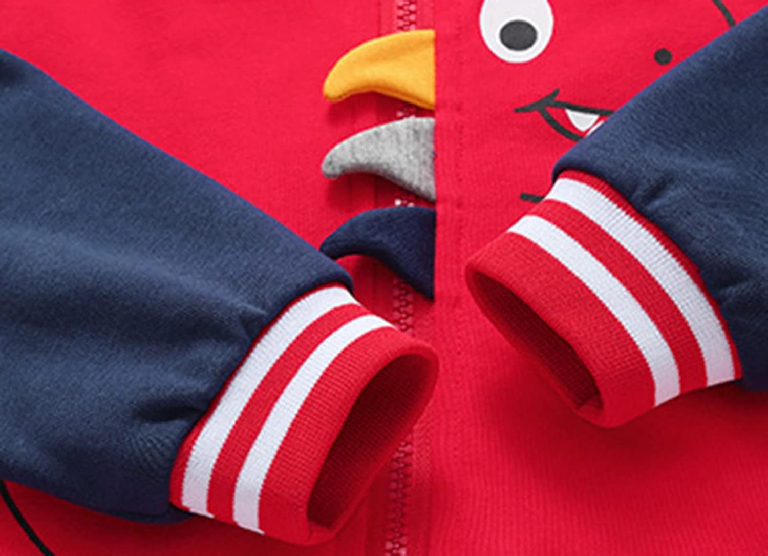 Dinosaur-Backed Baseball Jacket for Little Ones