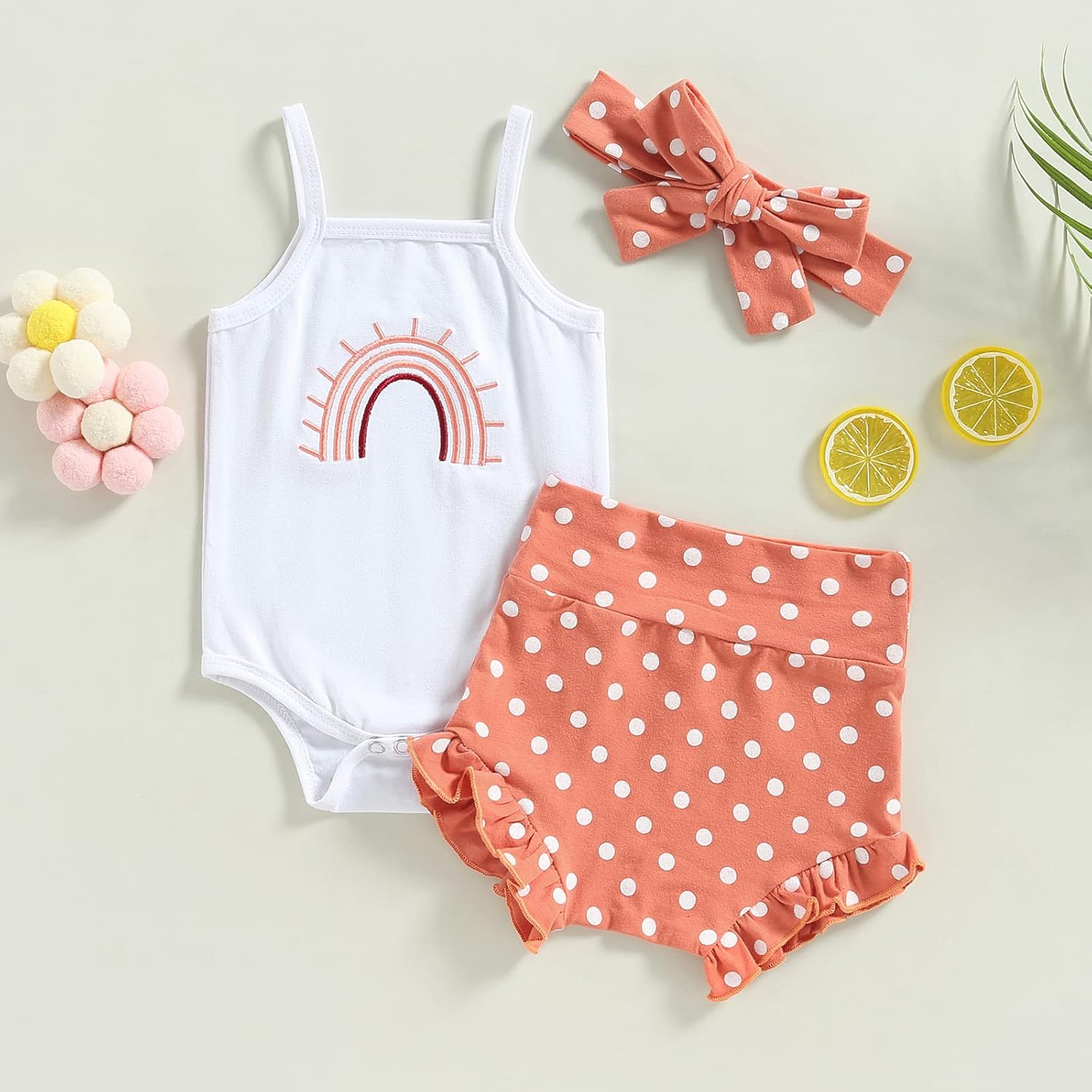 Rainbow Cotton Outfits for Babies