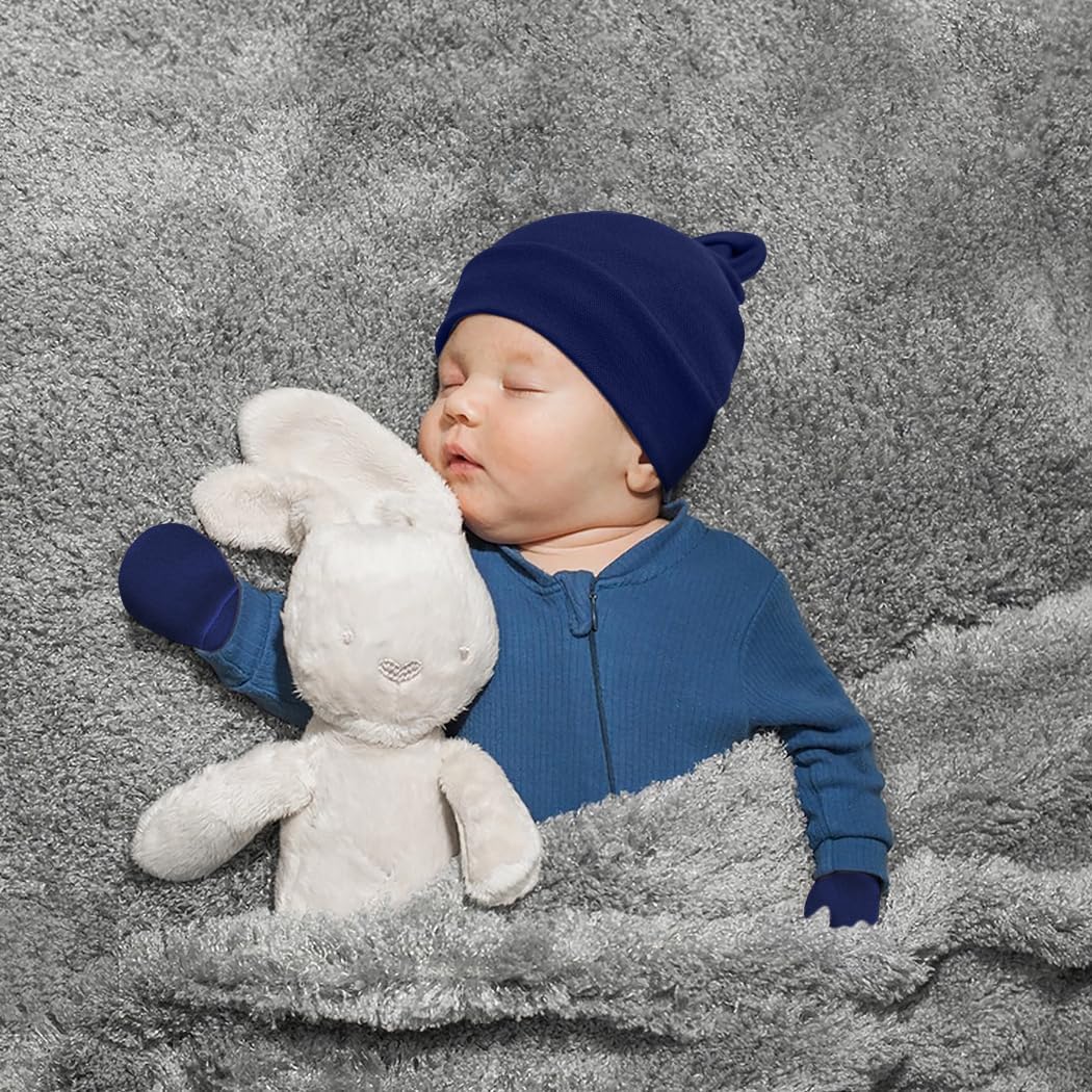 Soft Stretchy No-Scratch Baby Mittens for Newborns Made in USA