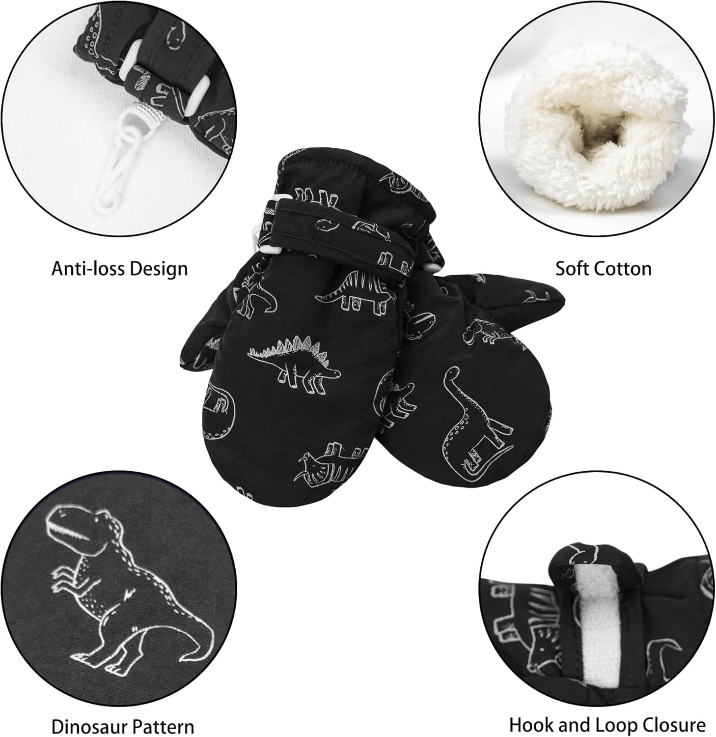Fynnsure Toddler Perfect Winter MittensFiberglass linedCozy calamari-free