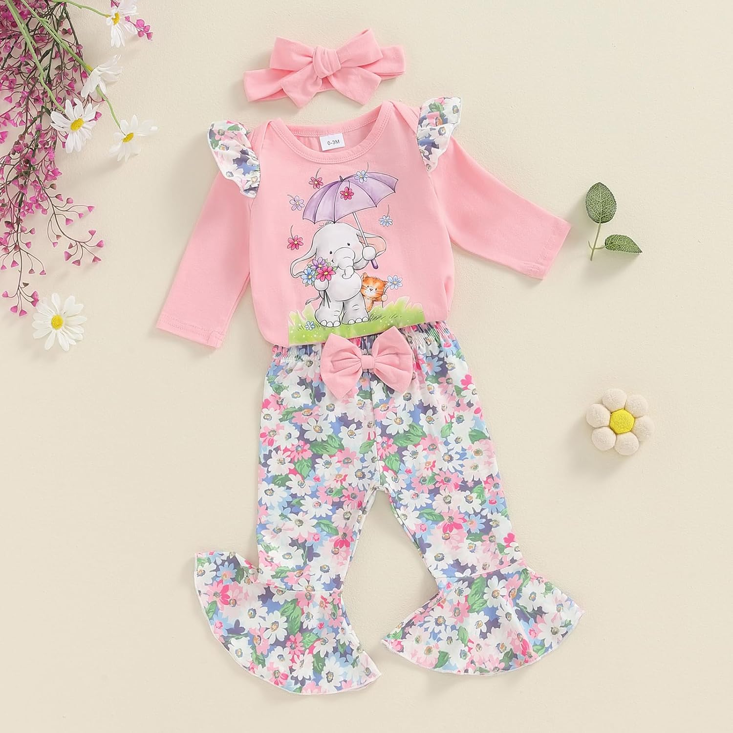 3-Piece Fall Romper Set for Babies