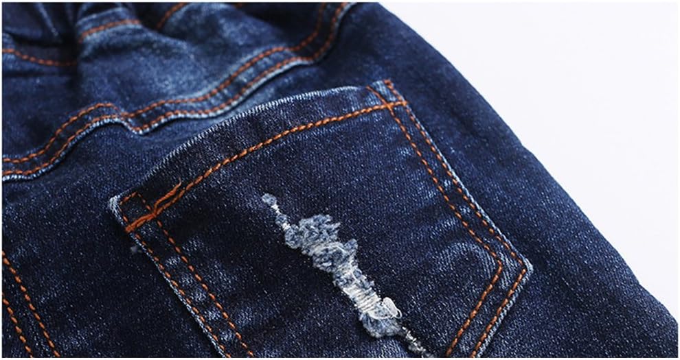 KidSCOOL SPACE Baby Jeans - Elastic Waist Ripped Denim for Kids