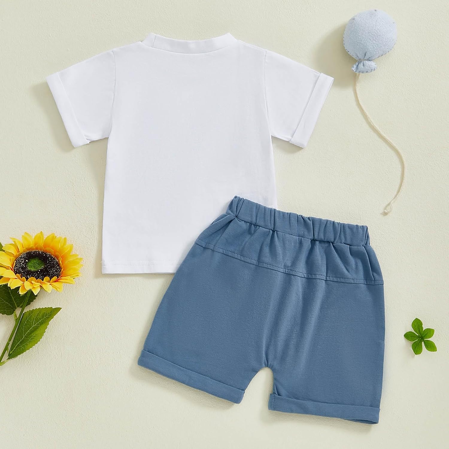 Trendy Embedded T-Shirt Set for Toddler Boys