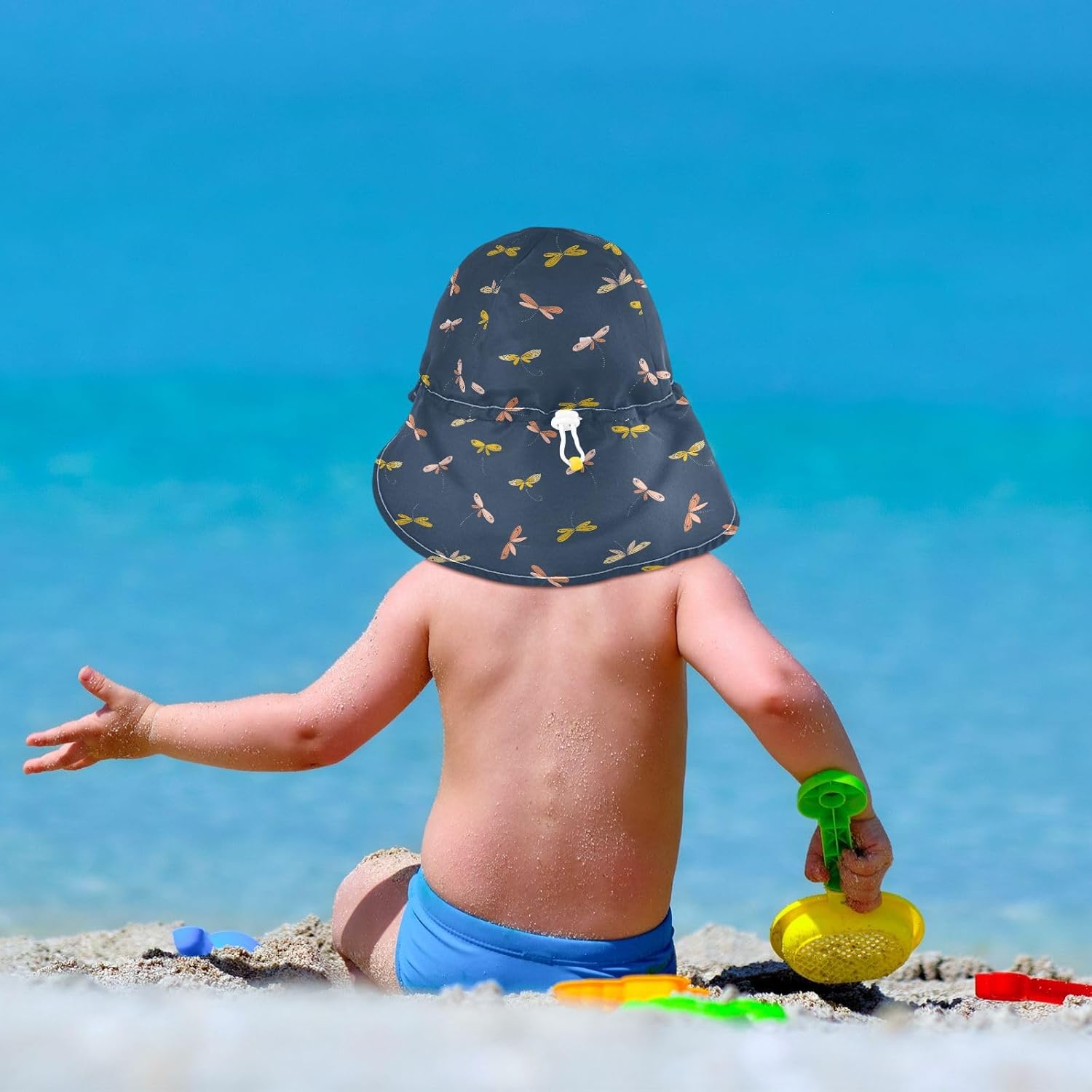 KLL Unisex Baby Sunhat Boys UV Protection Hat Large Brim