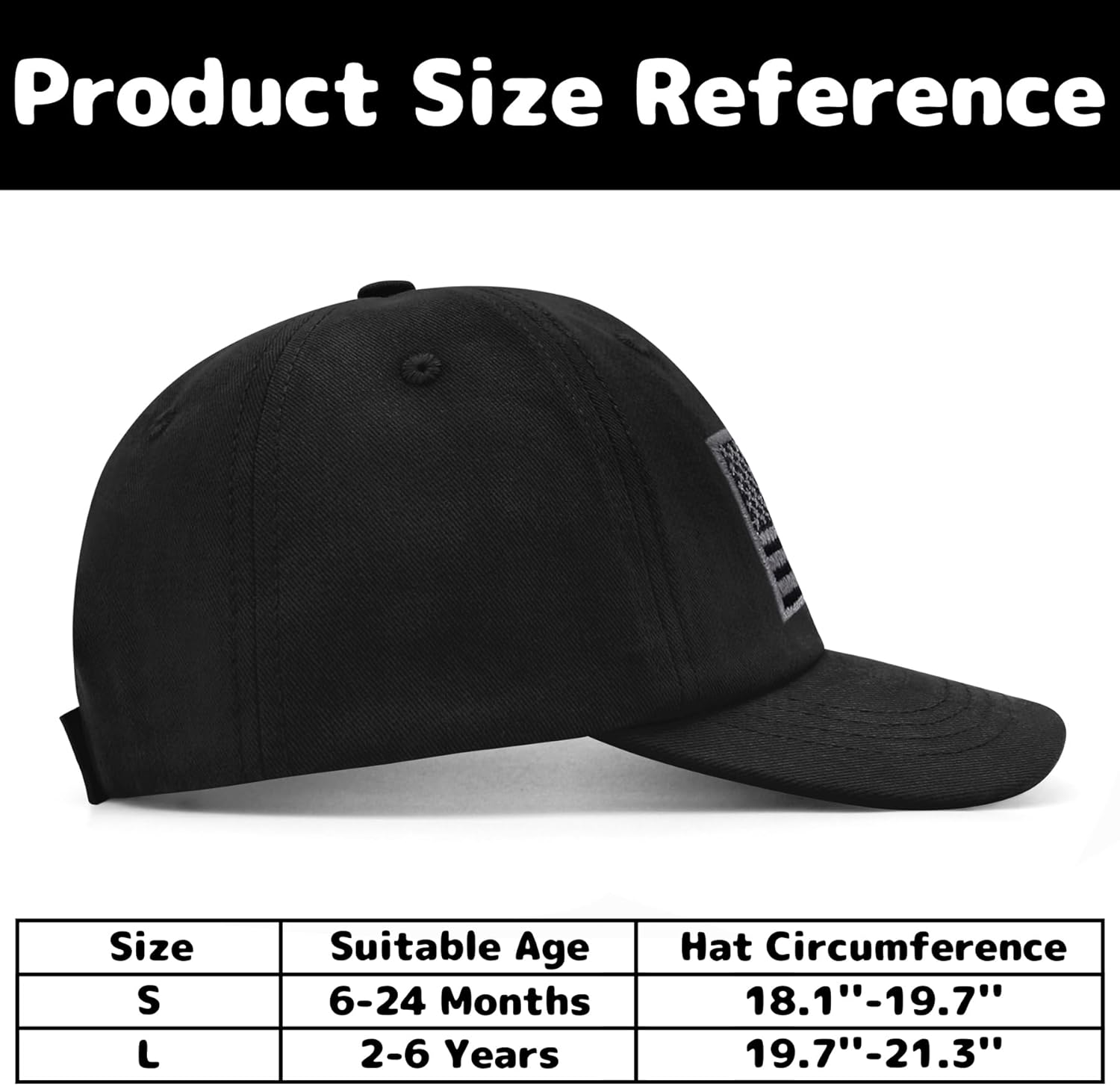 Olreco Toddler Baseball Hat USA Flag Sun Protection