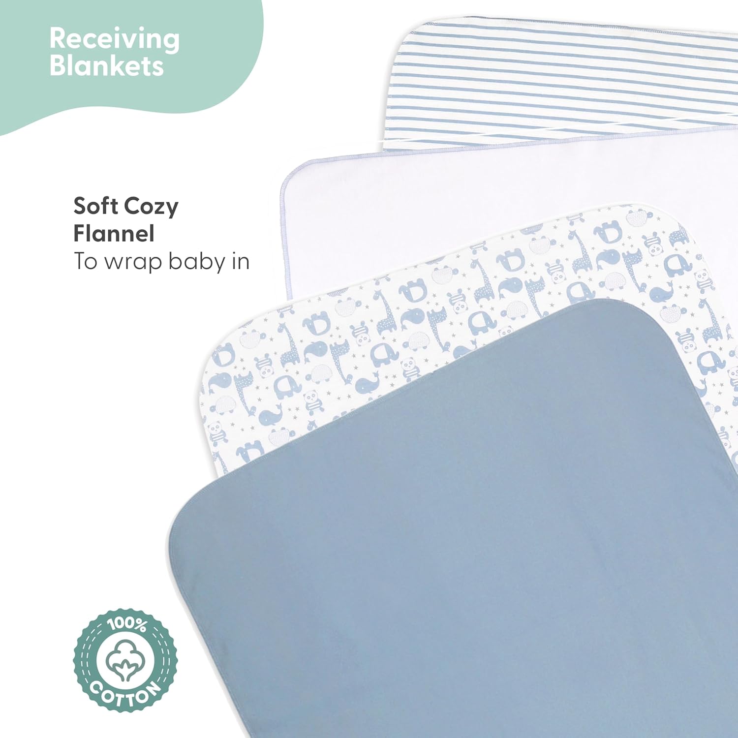 23-Piece Soft Blue Layette Set for Newborn Boys