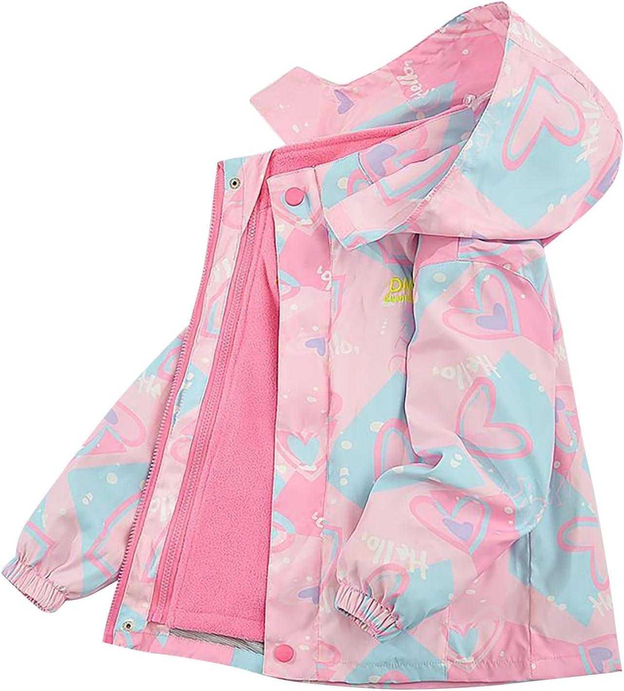 2Pcs Girls Ski Jacket Waterproof Coat Warm Fleece Winter Windproof Hoodie