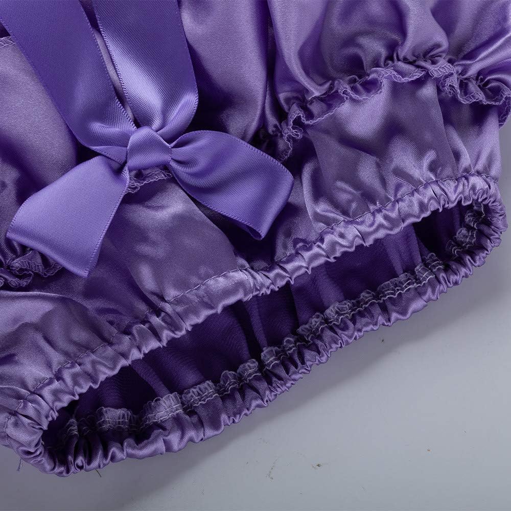 Comfortable Bowknot Ruffle Diaper for Toddler Girls