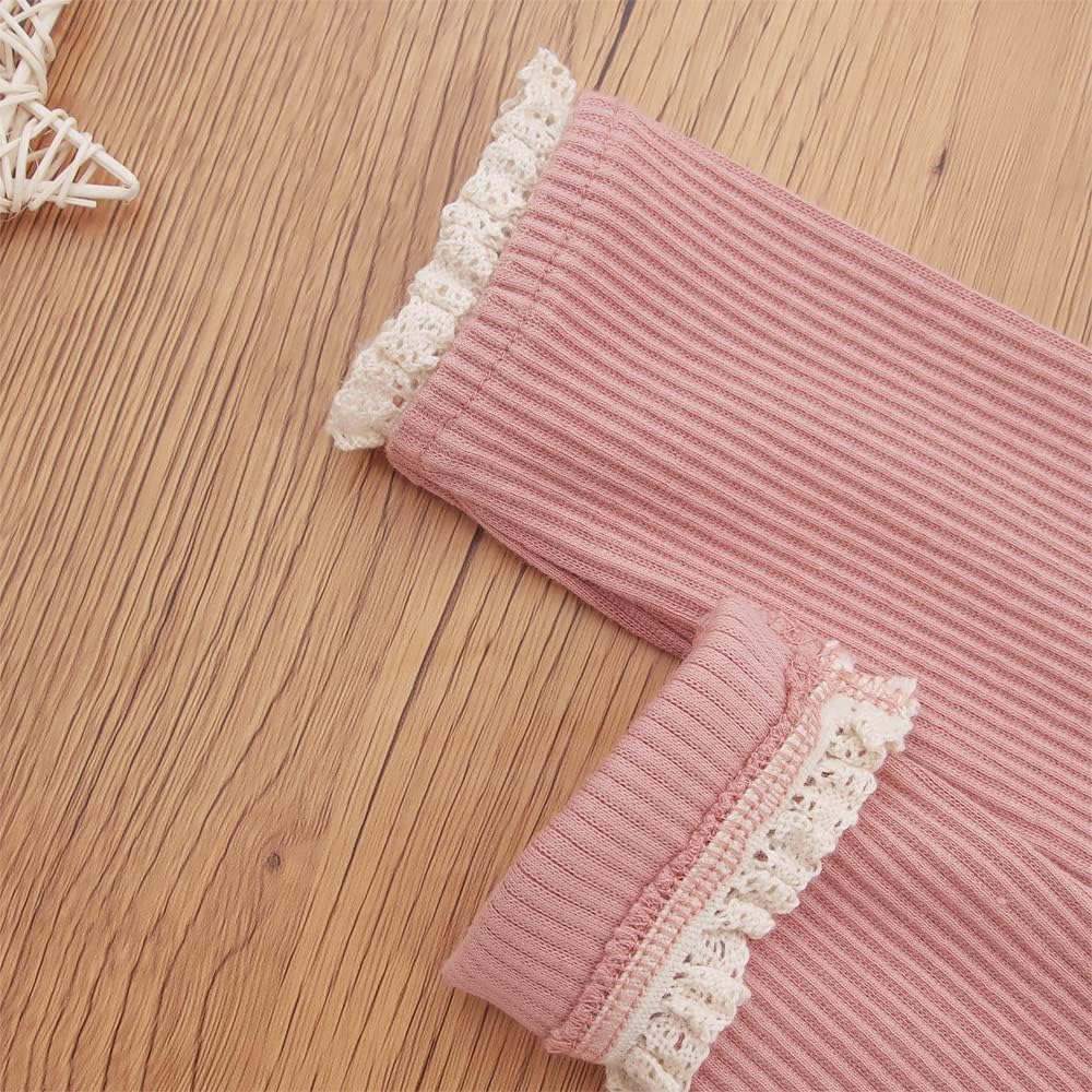 Adorable Toddler Girls Ruffle Lace Tights