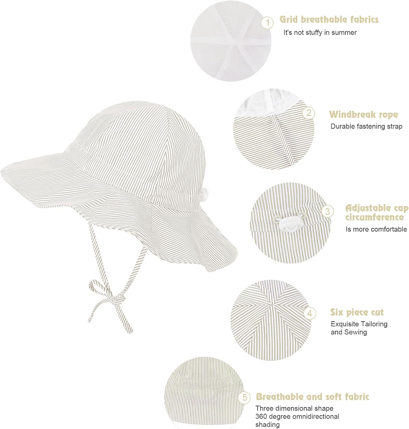 Zando Toddler UV Protection Sun Hat