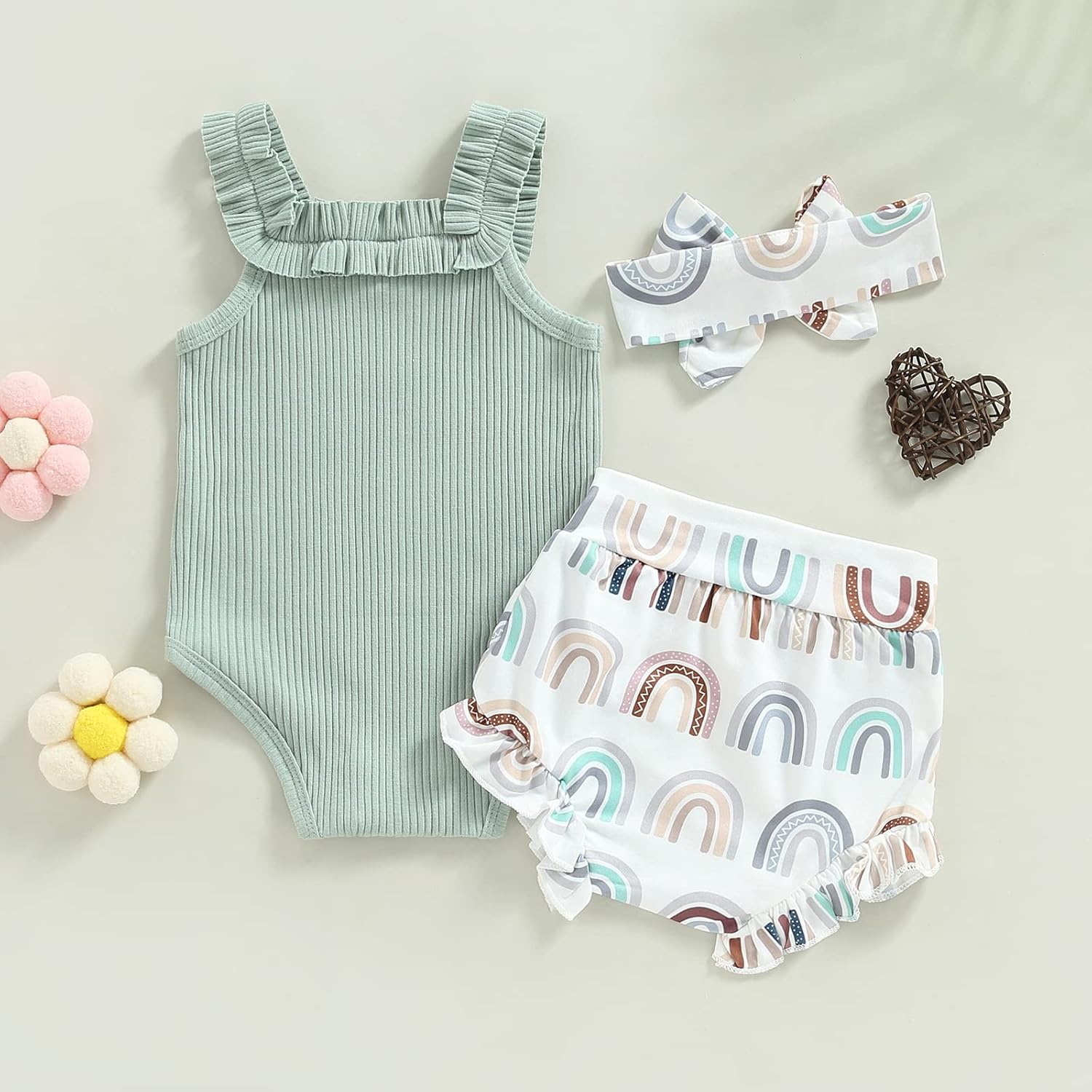 Cutie Summer Romper Set for Baby Girl